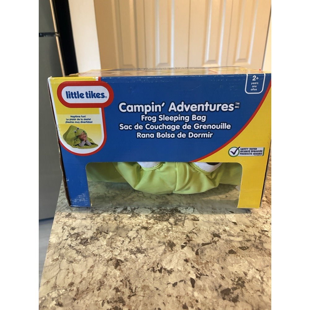 Little Tikes Campin Adventures Slumberin Critters Frog Sleeping Bag Costume New - Picture 9 of 12